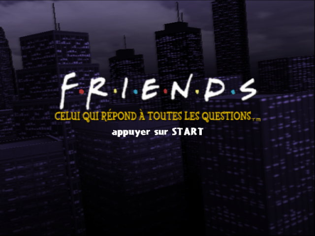 Friends : The One with All the Trivia — Title screen