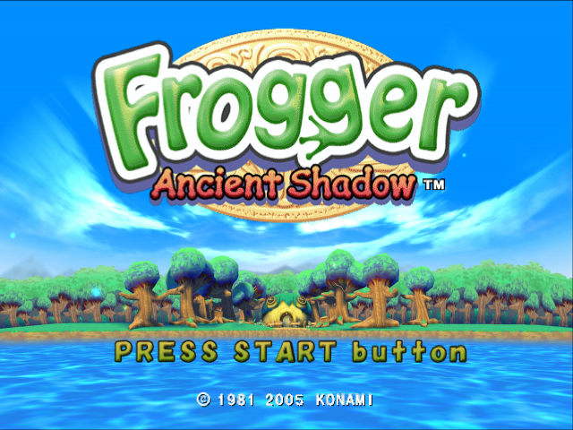 Frogger : Ancient Shadow — Title screen