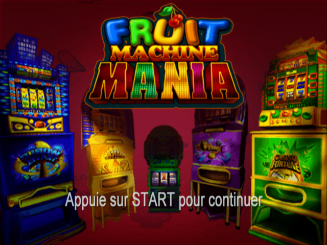 Fruit Machine Mania — Title screen