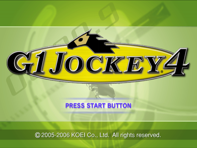 G1 Jockey 4 — Title screen