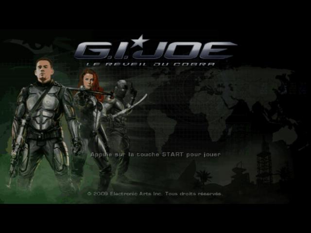 G.I. Joe : The Rise of Cobra — Title screen