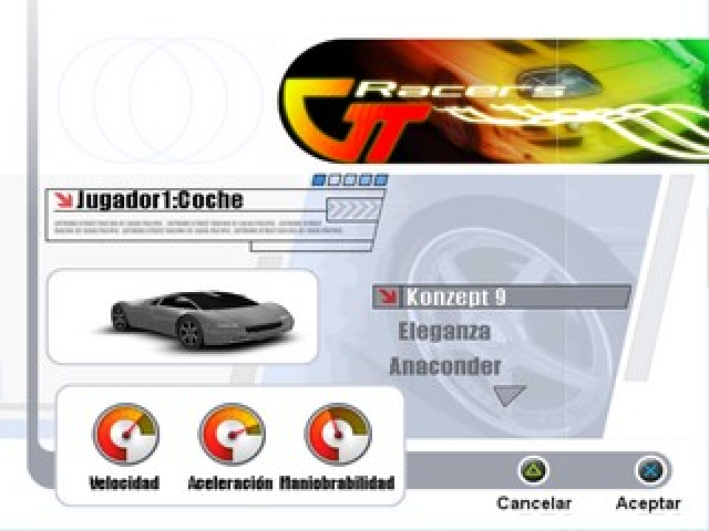 GT Racers — Title screen