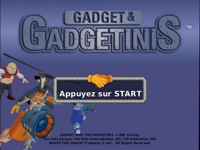 Gadget & Gadgetinis — Title screen