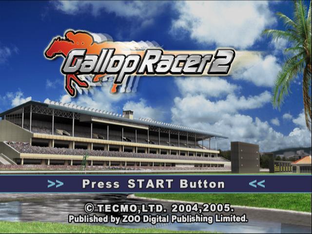 Gallop Racer 2 — Title screen