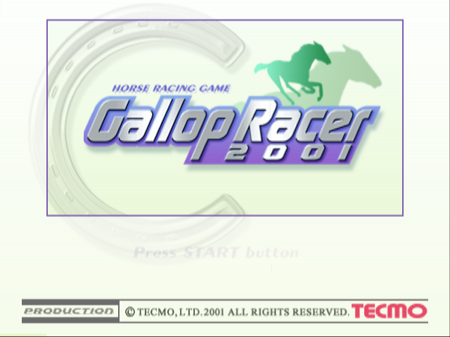 Gallop Racer 2001 — Title screen