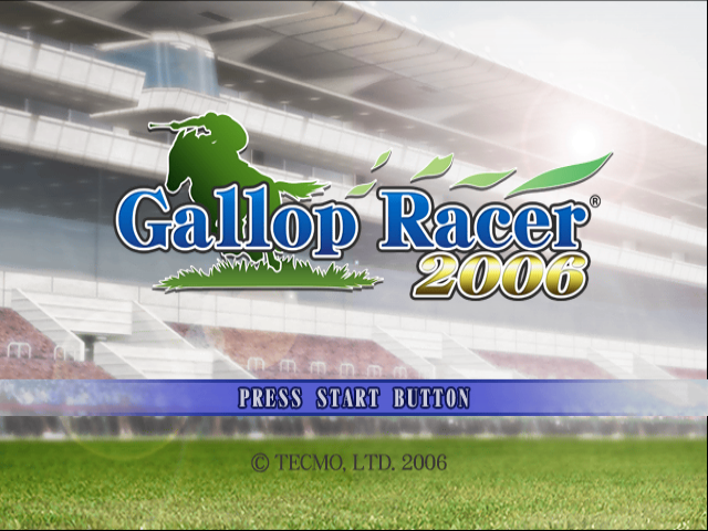 Gallop Racer 2006 — Title screen