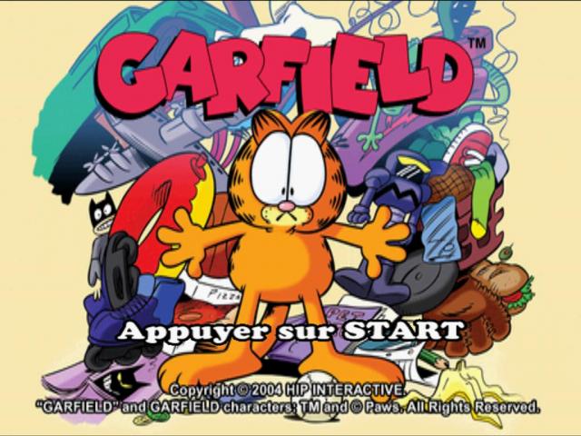 Garfield — Title screen