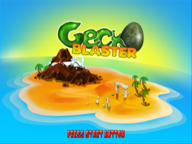 Gecko Blaster — Title screen