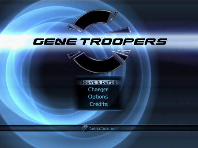 Gene Troopers — Title screen