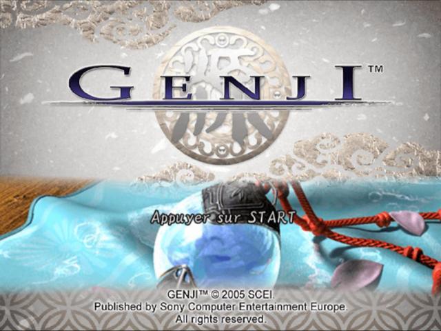 Genji — Title screen