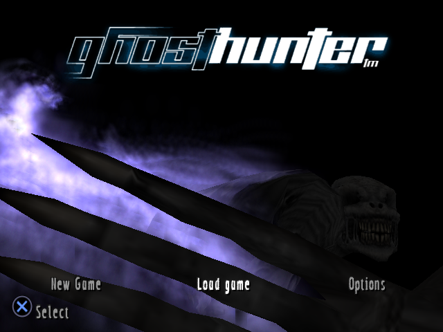 Ghosthunter — Title screen