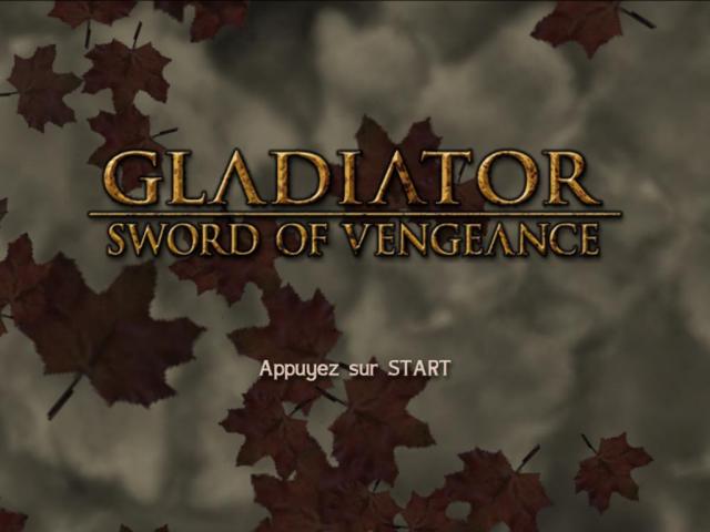 Gladiator : Sword of Vengeance — Title screen