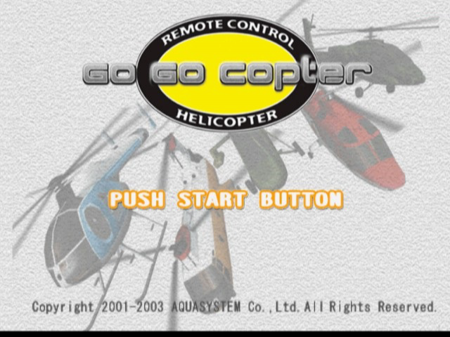 Go Go Copter : Remote Control Helicopter — Title screen