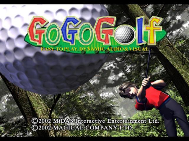 Go Go Golf — Title screen