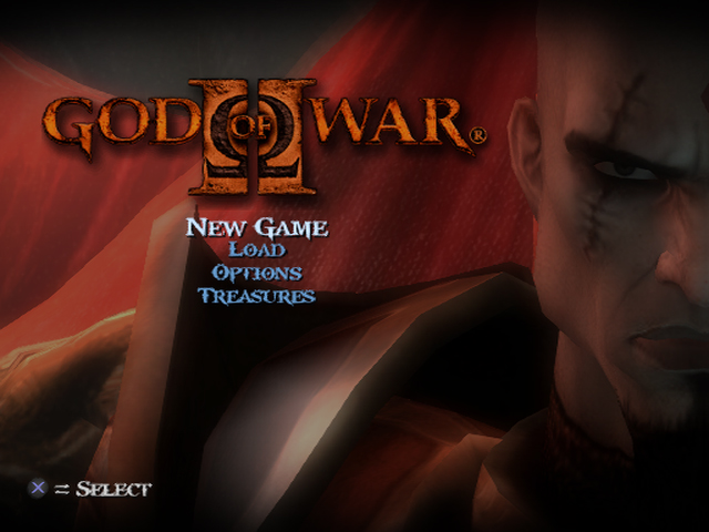 God of War II — Title screen