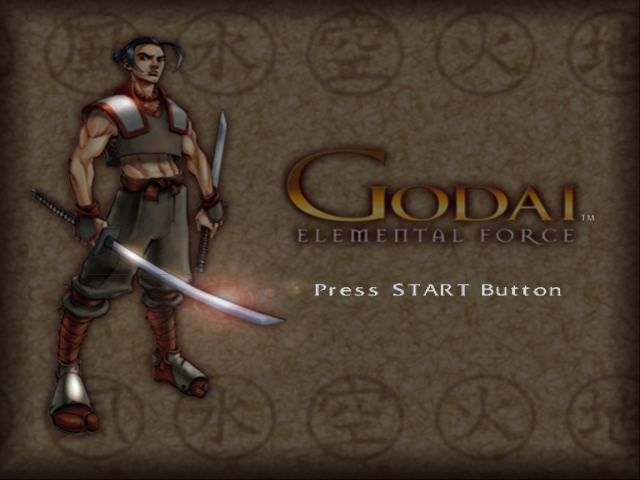 Godai : Elemental Force — Title screen
