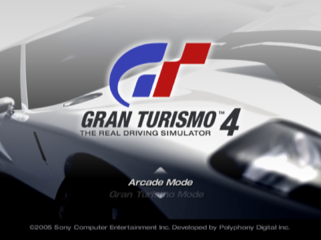 Gran Turismo 4 — Title screen