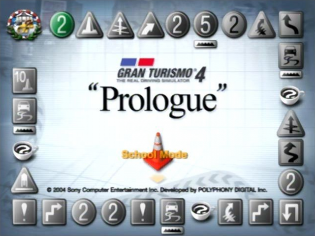 Gran Turismo 4 : Prologue — Title screen