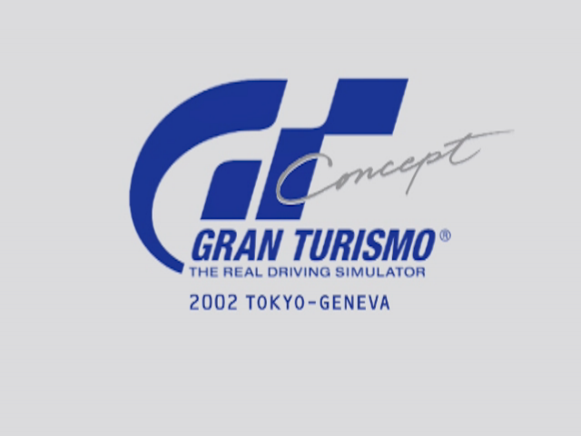 Gran Turismo Concept : 2002 Tokyo-Geneva — Title screen