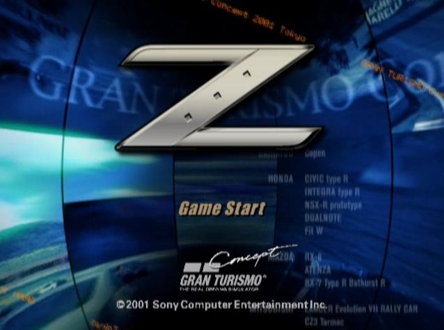 Gran Turismo III : Nissan 350Z Edition — Title screen