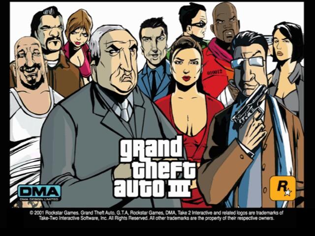 Grand Theft Auto III — Title screen