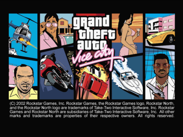 Grand Theft Auto : Vice City — Title screen