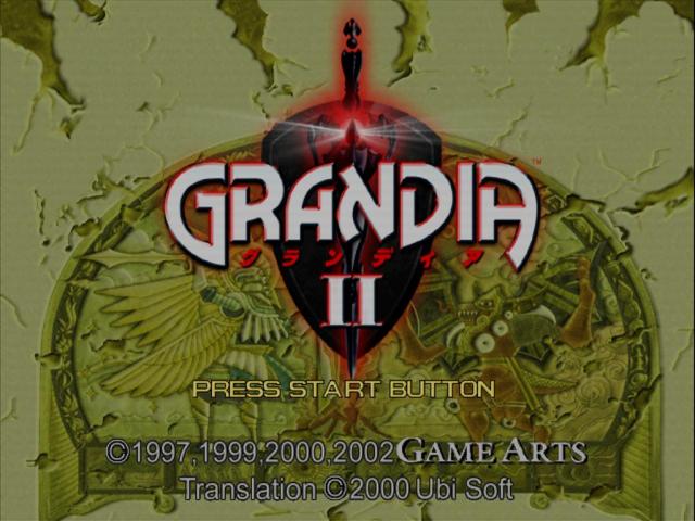 Grandia II — Title screen