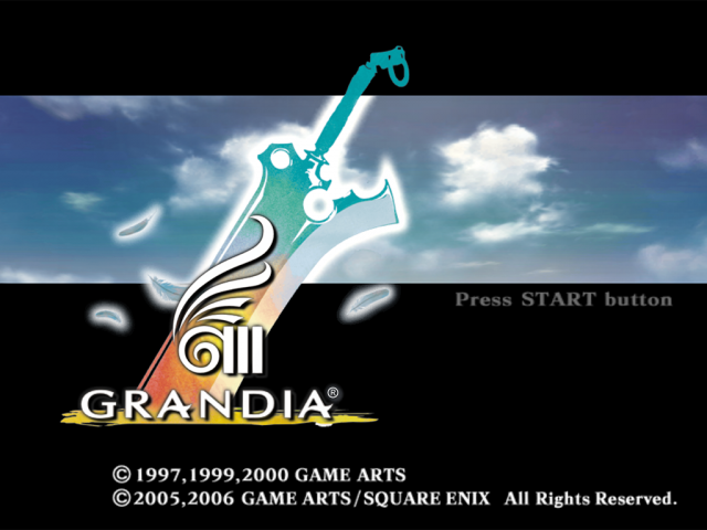 Grandia III — Title screen