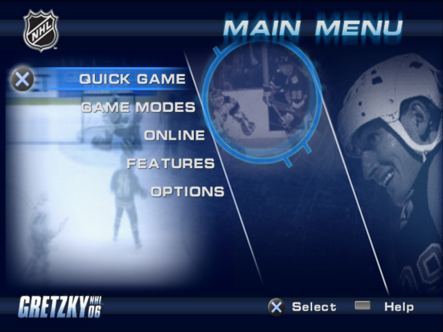 Gretzky NHL 06 — Title screen