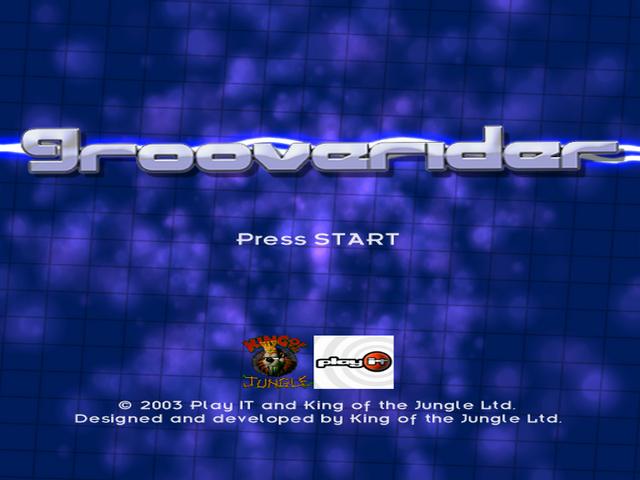 Grooverider: Slot Car Racing — Title screen
