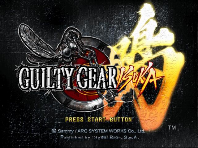 Guilty Gear Isuka — Title screen