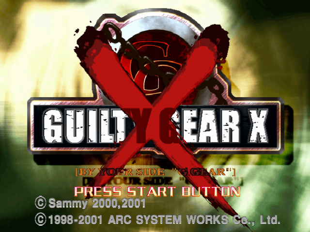 Guilty Gear X — Title screen