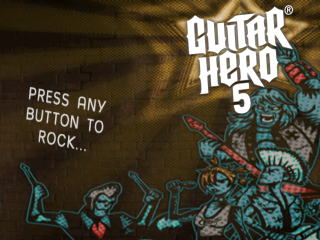 Guitar Hero 5 — Title screen