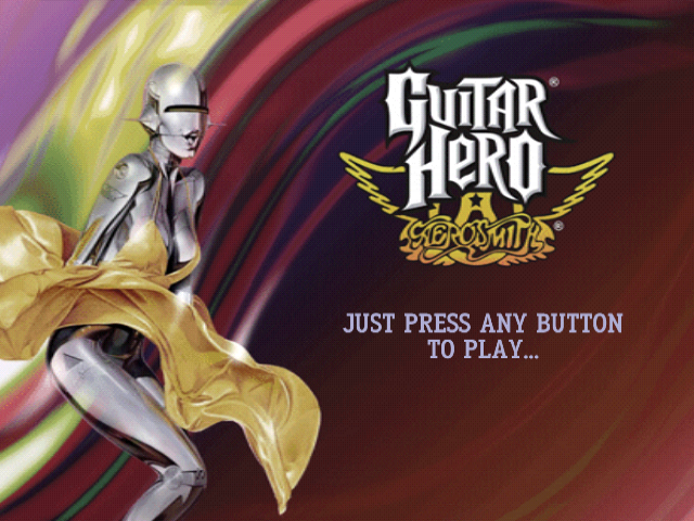 Guitar Hero : Aerosmith — Title screen