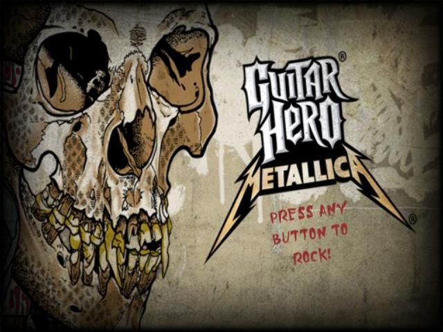 Guitar Hero : Metallica — Title screen