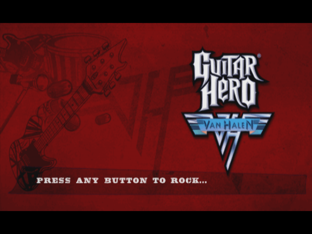 Guitar Hero Van Halen — Title screen