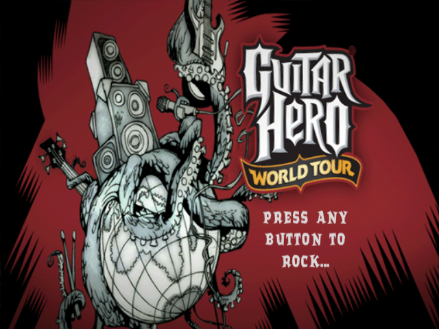 Guitar Hero World Tour — Title screen