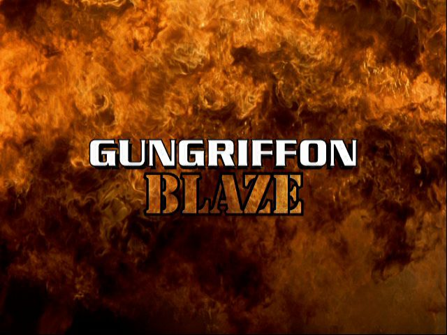 Gungriffon Blaze — Title screen