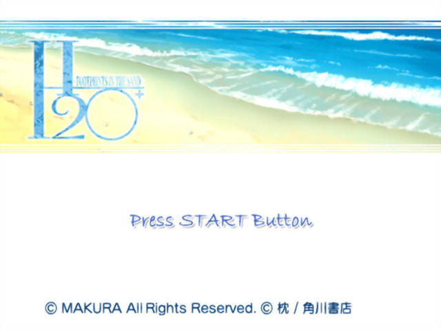 H2O+ : Footprints in the Sand — Title screen