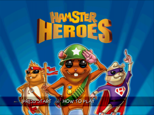 Hamster Heroes — Title screen