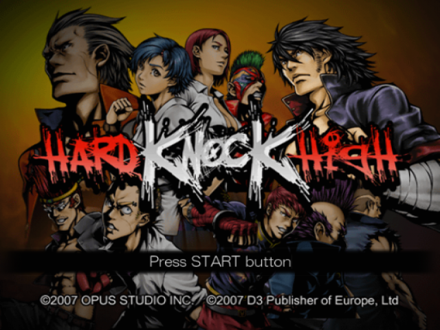 Hard Knock High — Title screen