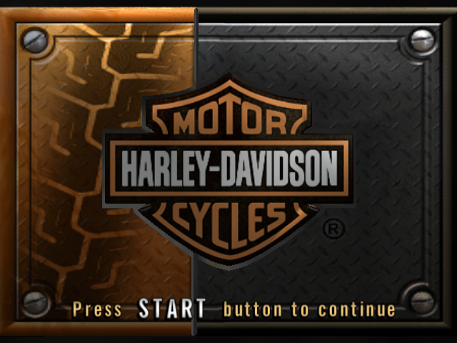 Harley-Davidson Motorcycles : Race to the Rally — Title screen