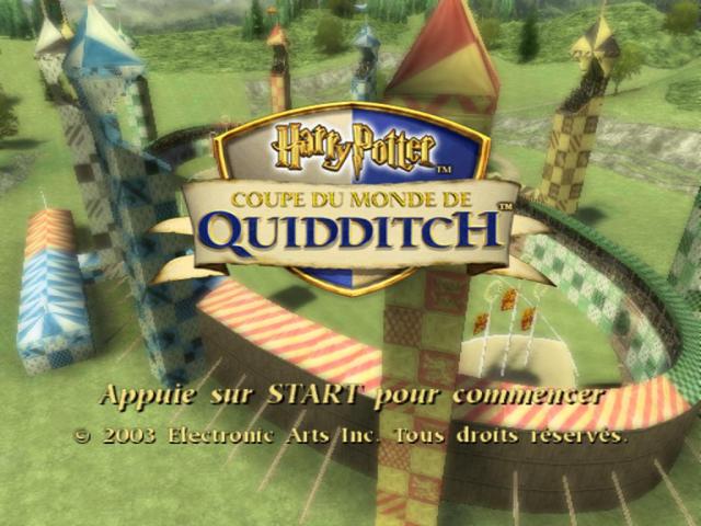 Harry Potter : Quidditch World Cup — Title screen