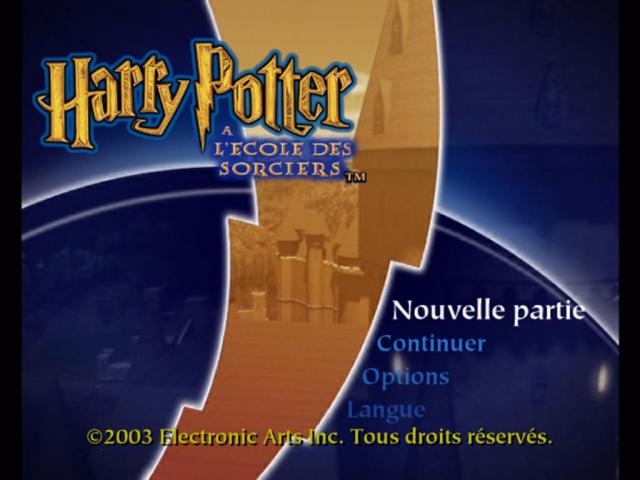 Harry Potter and the Philosopher's Stone — Title screen