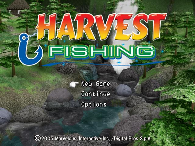 Harvest Fishing — Title screen