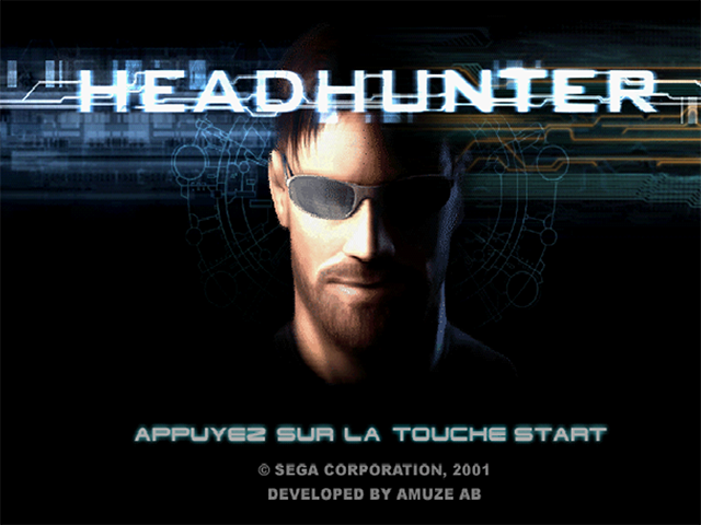 Headhunter — Title screen