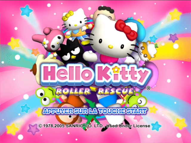Hello Kitty : Roller Rescue — Title screen
