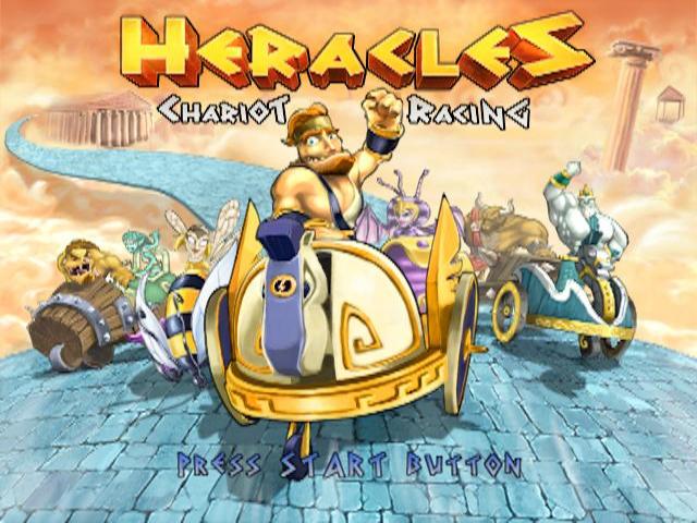 Heracles : Chariot Racing — Title screen