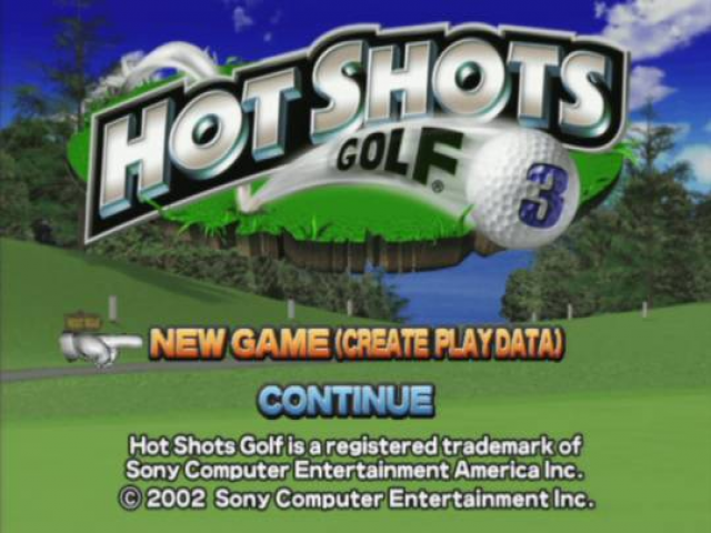 Hot Shots Golf 3 — Title screen