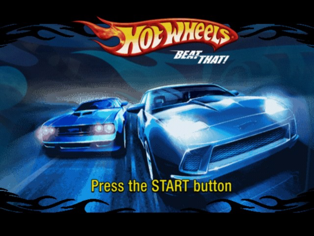 Hot Wheels : Beat That! — Title screen